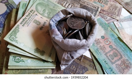 Old Indian Currency Notes And Coins