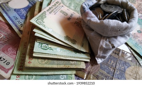 Old Indian Currency Notes And Coins