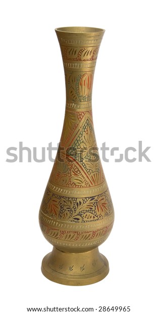 Old Indian Vase Stock Photo Edit Now 28649965