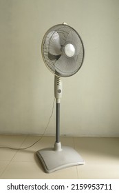 
old indoor fan, gray fan