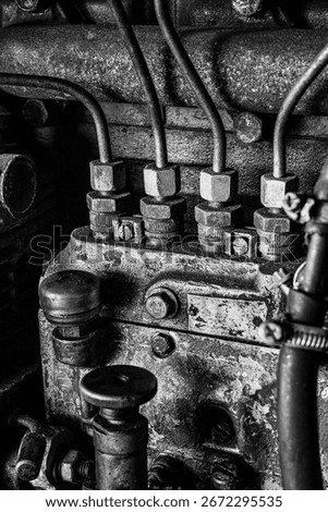 old injection pump from a tractor