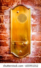 old intercom at a villa