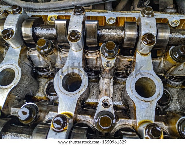 old internal combustion engine. gasoline and diesel
engine. motor gears