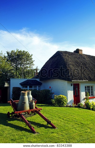 Old Irish Cottages Adare Co Limerick Stock Photo Edit Now 83343388