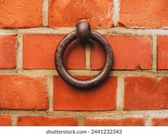 Old iron ring in the brick wall to tie horses or cattle,Hitching Post Ring Horse
 - Powered by Shutterstock