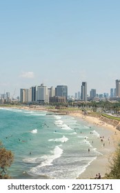 Old Jaffa Tel Aviv, Israel. City And Sea View And Sight. Sightseeing And Tourism In Israel, Middle East. Mediterranean Sea.