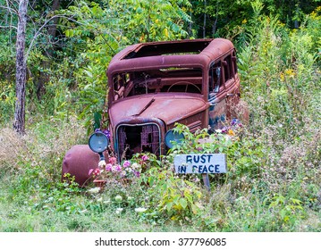 An Old Junk Car Found A Lasting Home As A Memorial To Itself