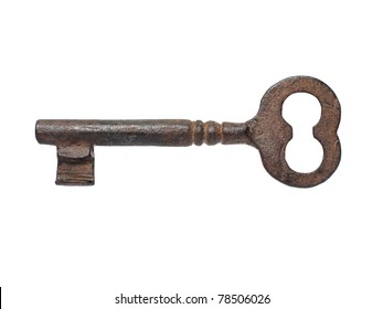 Old Key Isolated