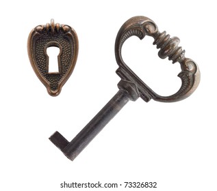 Old Key And Keyhole