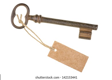 Old Key With A Tag