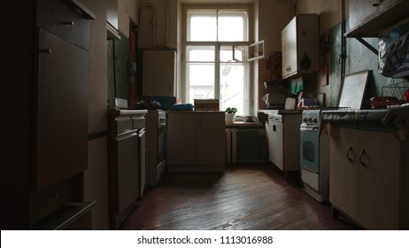 Old Kitchen Of A Communal Flat In St. Petersburg, Russia