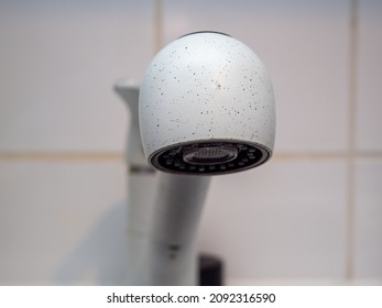 Old Kitchen Faucet Close Up.