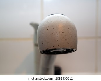 Old Kitchen Faucet Close Up.