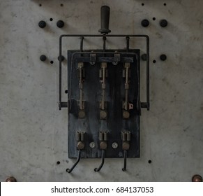 The Old Knife Switch On A Wall.