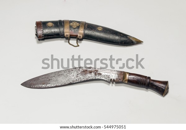 An old kukri knife from\
Nepal