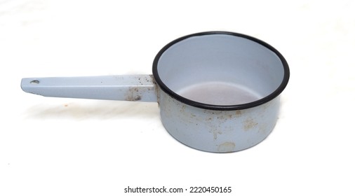 Old Ladle For Water On A White Background.