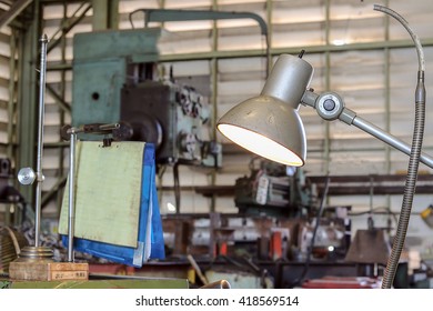 Old lamp in workshop