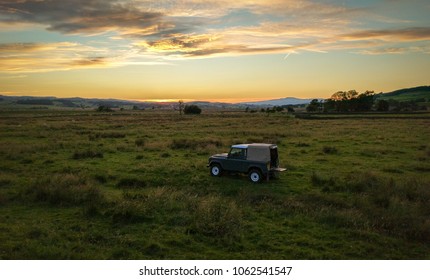 An Old Land Rover On An English Farm