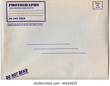 Old Large Photograph Mailer Envelope