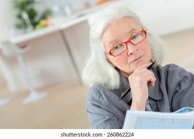 Old Last Doing A Crossword