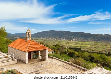 Old Latin Church In Valley On A Spring Day