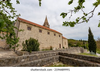 Old Latin Church In Valley On A Spring Day