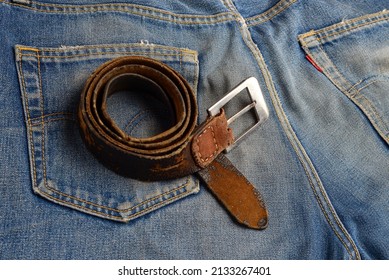 Old Leather Belt, Over Jeans