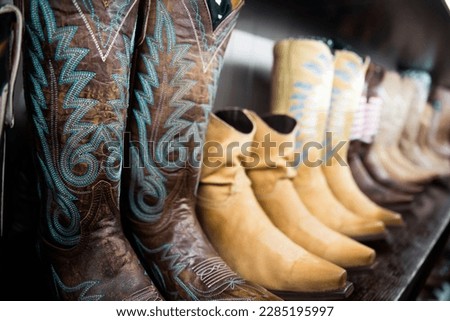 A lot of old Leather Cowboy Boots