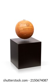 Old Leather Football Awarded For Achievement 