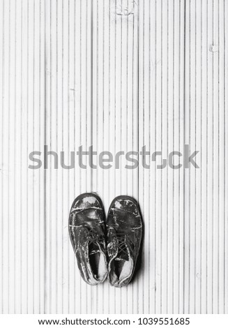 Similar – Image, Stock Photo Ladies pumps on wooden boards