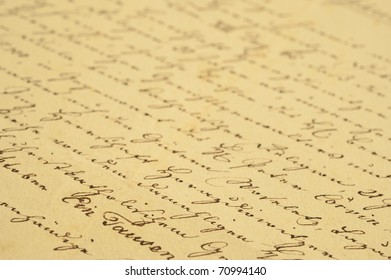 Old Letter Vintage Handwriting Stock Photo 70994140 | Shutterstock