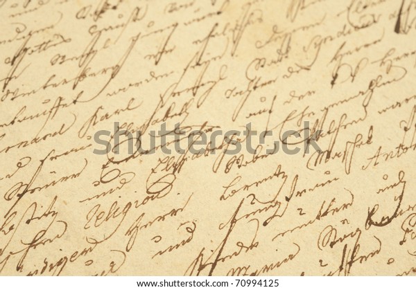 Old Letter Vintage Handwriting Stock Photo 70994125 | Shutterstock