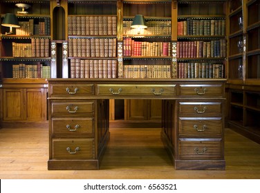 Old Library Or Studying Room