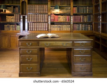 Old Library Or Studying Room