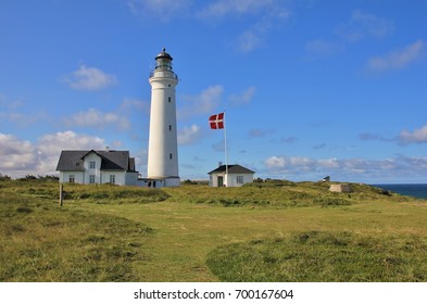 Old Light House At The West Coast Of Denmark. Hirtshals.
