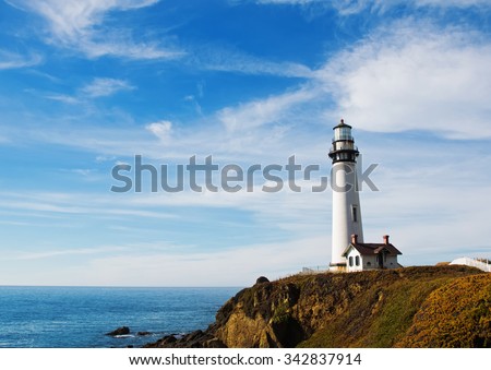 Old lighthouse on the coast