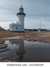 old lighthouse reflection 