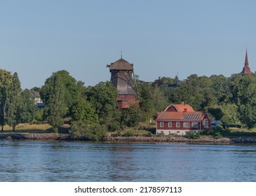 Old Linen Oil Mill At The Island Djurgården, A Sunny Summer Day In Stockholm, Sweden 2022-07-12