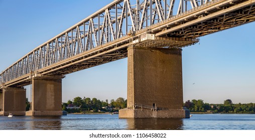 The Old Little Belt Bridge In Denmark