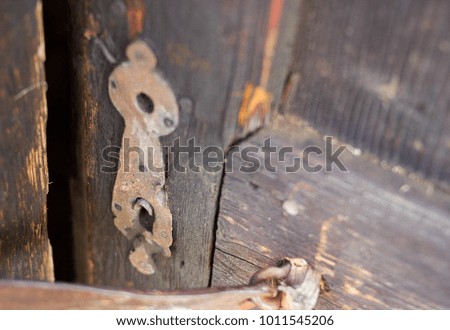 Similar – Image, Stock Photo key to my heart Wood Metal