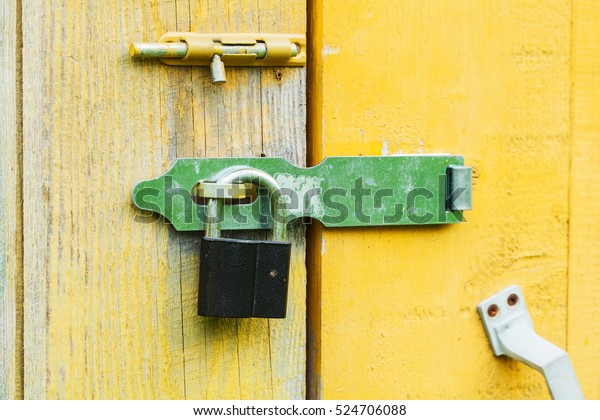 Old Lock On Door Lock On Stock Photo Edit Now 524706088
