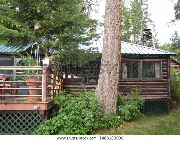 Old Log Cabin Montana Stock Photo Edit Now 1488180506