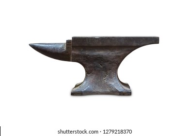Old London pattern anvil, isolated on white background with clipping path