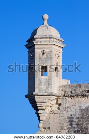 Old lookout tower in Saint Michael fort. Malta Stock fotó © 
