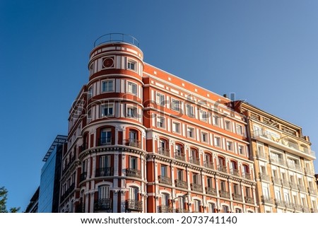 Old Luxury Residential Buildings In Madrid  Salamanca district