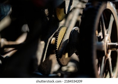 Old Machinery And Gears On A Boat