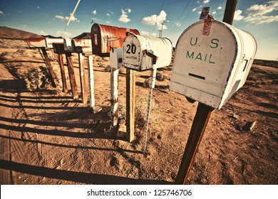 Old Mailboxes in west United States