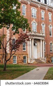 The Old Main - Oldest Building On The University Of Arkansas Campus