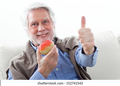 Old Man With Apple