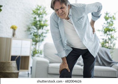 Old Man With Back Pain